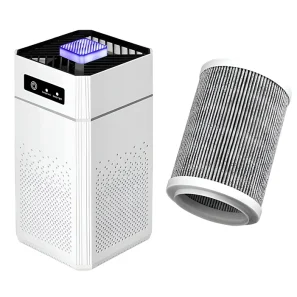 Purificador De Ar Portátil Virus Polen Filtro Hepa E Íons