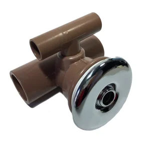 Bico Jato T Duplo Direcional Hidromassagem Sanspray Cromado