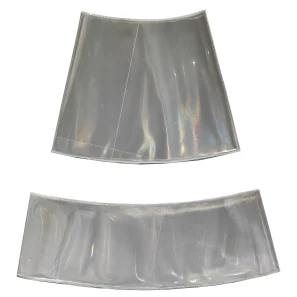 10 Pares Faixas Refletivas Branca Cristal Camisa Cone 75cm